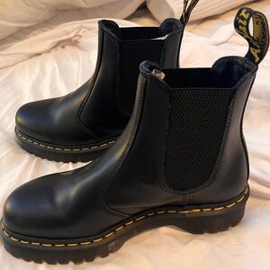 Dr. Martens Black Leather Bex Chelsea Boots